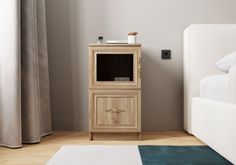 Тумба Карлос-011 Дуб Сонома 40x74.5x45 Мегамебель