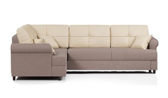 Угловой диван-кровать 4Home Мирта, 245х180х93 см, Brown, левый, Дельфин