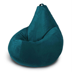 Кресло мешок груша XXXXL Комфорт, велюр, глубокая бирюза My Puff