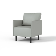 Кресло SALON TRON ORION 63х66х82 см, экокожа серое