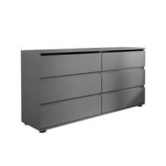 Комод MebelVia Somero серый, 159х39,3х78,4 см
