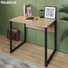 Стол Лофт, металлические ножки, 90х60, шимо светлый No Brand