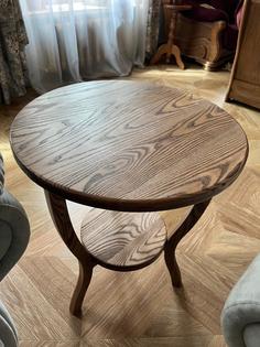 Журнальный столик EkoWood-40 Ясень D50 палисандр 50х50х60 см.