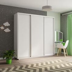 Шкаф-купеЕ1 Экспресс ДСП 210х45х240, Белый снег