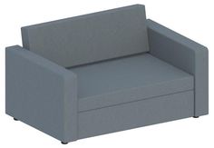 Диван-кровать Кубик Баланс серый 78 х 120 х 51 см No Brand