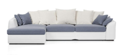 Угловой диван 4Home Калифорния, 280х171х78 см, велюр Light Blue, левый угол, Дельфин