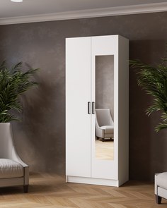 Шкаф распашной Томас, Белый, 2100х800х510 No Brand
