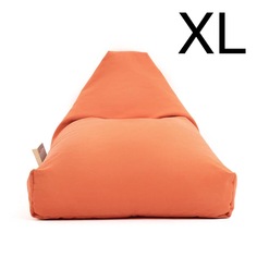 Кресло-мешок XL 76х80х115 см оранжевый мрамор No Brand