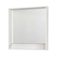 Зеркало Акватон Капри 1A230402KP010 80 см, белое Aquaton