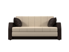 Диван-кровать 4Home Малютка, 154x86x73 см, выкатной, бежевый\коричневый, экокожа