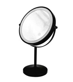 Зеркало косметическое RIDDER Eleora M LED О3214010, настольное, черный