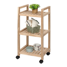 Этажерка Wenko "Acina" 08276 с 3-мя полками, на роликах