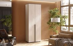 Шкаф 2-х ств. Норд 800х2236х510 мм Крафт белый Фабрика МИФ