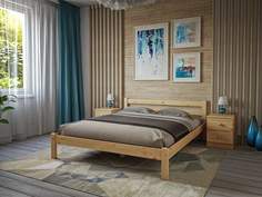 Кровать Profi Hobbi Стандарт 1200 х 2000 сосна, бесцветный акриловый лак Profi&Hobby
