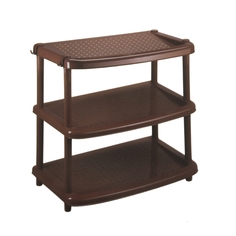 Этажерка для обуви «Паола», 3 яруса, 49x31x47 см, цвет коричневый Бытпласт