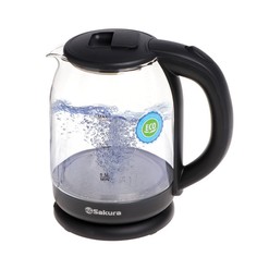 Чайник электрический SAKURA SA-2709 SPBK 1.8 л черный, прозрачный