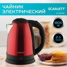 Чайник электрический Scarlett SC-EK21S76 2 л красный