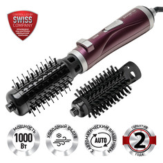 Фен-щетка Polaris PHS 1002 1000 Вт розовый, черный