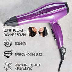 Фен Scarlett SC-HD70I69 2 000 Вт фиолетовый, черный