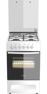 Комбинированная плита Darina F KM341 323W белый; черный Дарина