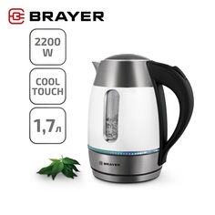 Чайник электрический Brayer BR1086 1.7 л черный
