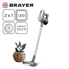Пылесос Brayer BR4266 серебристый, серый