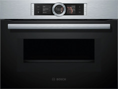 Встраиваемый электрический духовой шкаф Bosch CMG676BS1 серебристый, черный