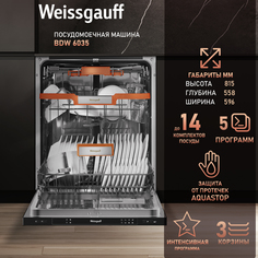 Встраиваемая посудомоечная машина Weissgauff BDW 6035