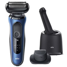 Электробритва Braun Series 6 60-B7200cc синий; черный