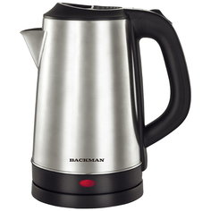 Чайник электрический Backman BM-TEA 2.3 л серебристый, черный