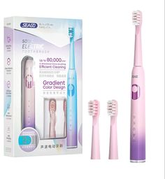 Электрическая зубная щетка Seago Sonic Electric Toothbrush розовый