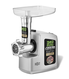 Мясорубка электрическая HOLT HT-MG-008, функция реверс, 800 Вт, серебристая