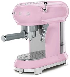 Кофемашина-эспрессо SMEG ECF01PKEU, пастельная розовая