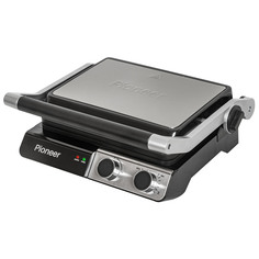 Гриль PIONEER GR1040E серебристый, черный