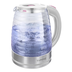 Чайник электрический LUMME LU-4101 2 л прозрачный; белый; розовый