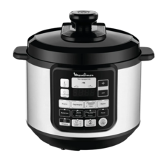 Мультиварка-скороварка Moulinex CE620D32, 1000Вт, серебристо-черная
