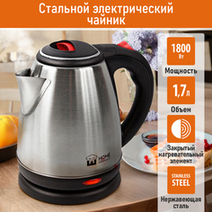 Чайник электрический Home Element HE-KT165 1.7 л черный; красный; серебристый