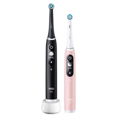 Электрическая зубная щетка Oral-B iO Series 6 Duo Pack розовая + черная