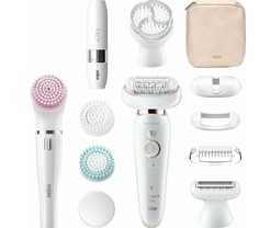 Эпилятор Braun Silk-epil 9 белый, розовый