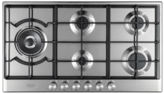 Встраиваемая варочная панель газовая Delonghi NSL 590D X серебристый Delonghi