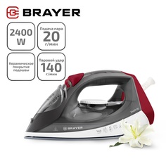 Утюг Brayer BR4011 красный, черный