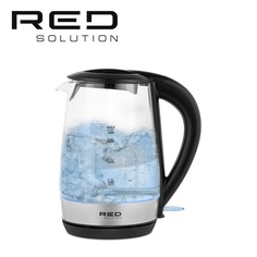 Чайник электрический RED SOLUTION RK-G193 1.7 л прозрачный, серебристый, черный