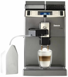 Кофемашина автоматическая Saeco Lirika One Touch Cappuccino серый, черный
