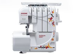 Оверлок Janome ArtStyle 4057 белый; красный; желтый