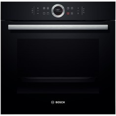 Встраиваемый электрический духовой шкаф Bosch HBG633NB1 черный, серебристый