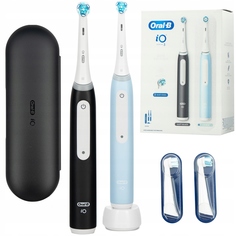Электрическая зубная щетка Oral-B iO 3 Duo Matt Black + Ice Blue голубой, черный