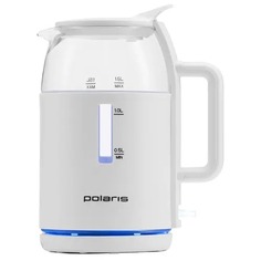 Чайник электрический Polaris PWK 1545 CGL Water Way Pro 1.5 л белый, прозрачный