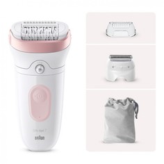 Эпилятор Braun SE7-030 белый; розовый