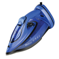 Утюг беспроводной с керамическим покрытием Синий KL-1650С Kelli