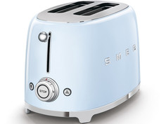 Тостер SMEG TSF01PBEU на 2 ломтика, пастельный голубой
